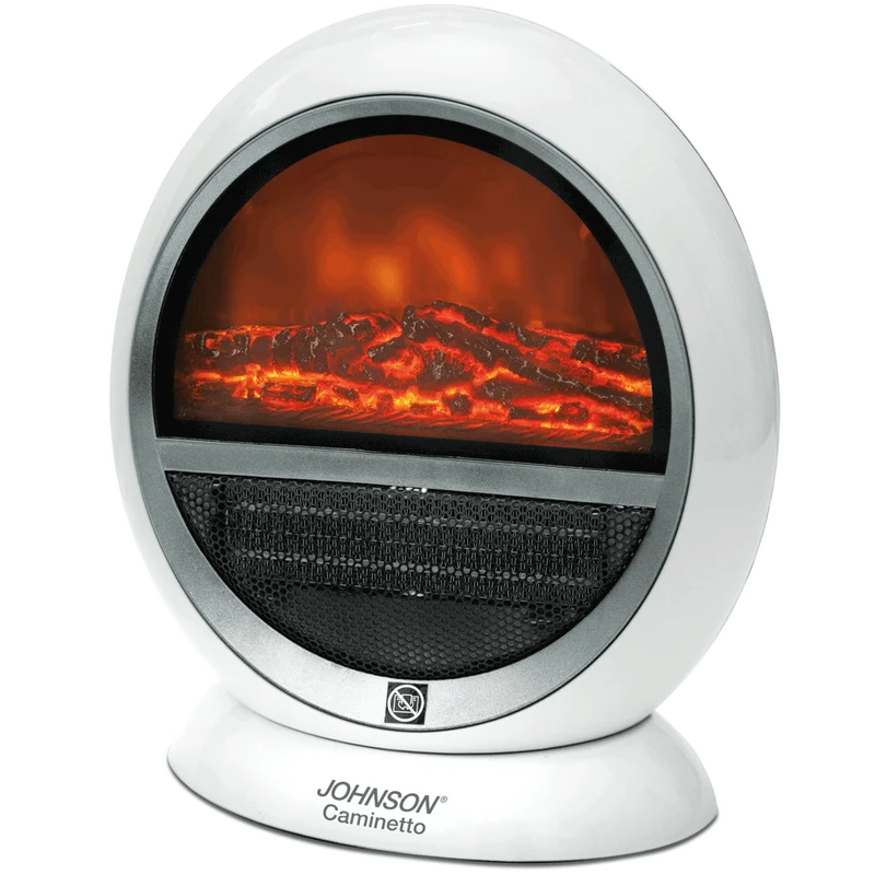 Termoventilatore Ceramico per Caminetto Johnson 750/1500W Bianco