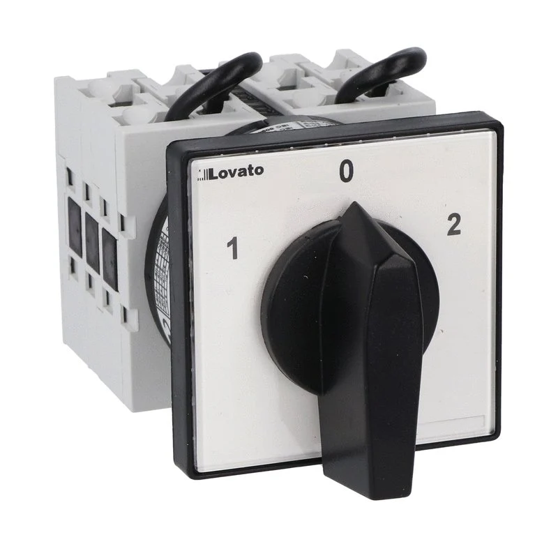 Commutatore a Camme Lovato GX 2P/3P 32A Montaggio Frontale 65x65