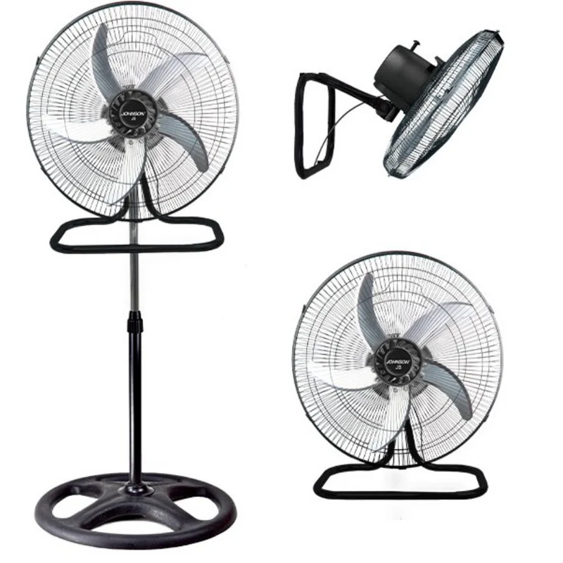 Ventilatore 3 in 1 da colonna, da parete e da tavolo con inclinazione variabile- 80W- 3 velocità oscillante o fisso