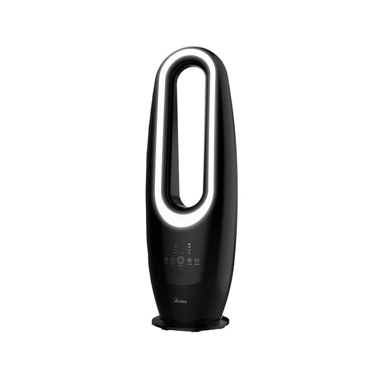 Ventilatore Senza Pale Ardes Dark Muna XXL con Telecomando Nero – AR5BL3