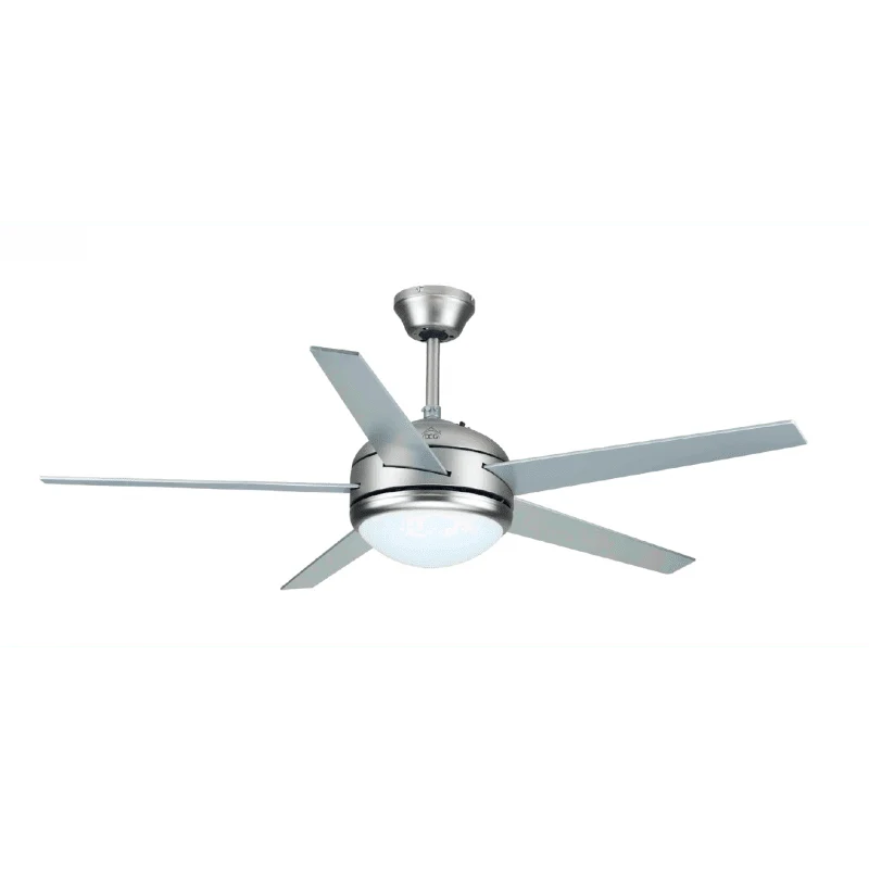 Ventilatore da soffitto con luce e telecomando – 5 pale, silenzioso ed efficiente