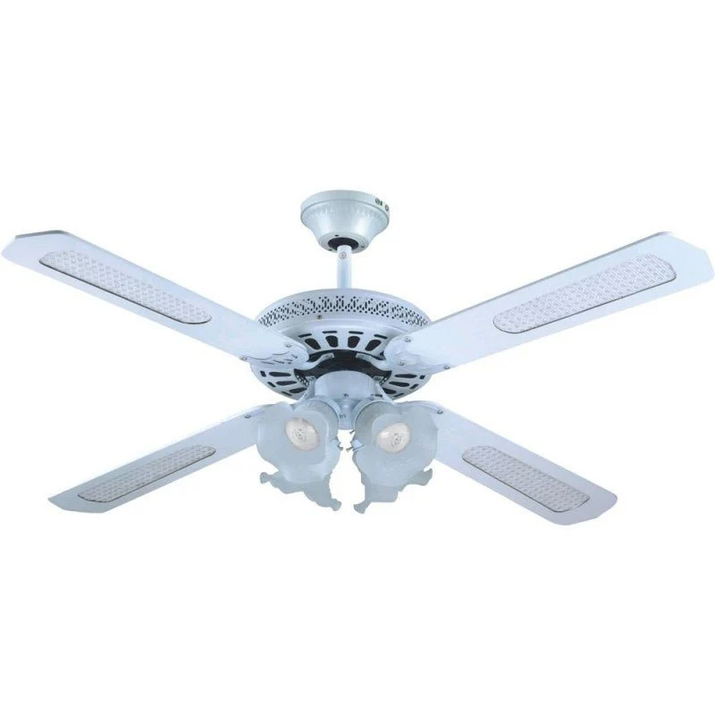 Ventilatore da Soffitto con Luce 4 Pale Silenzioso – Comfort Tutto l’Anno
