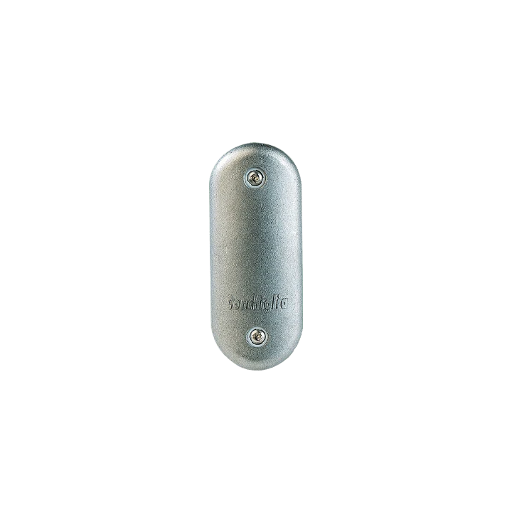 Portello in Alluminio DKC per Palo D76-89 Feritoia 38x132 Testate Semirotonde – 052100104