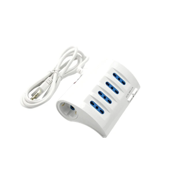Multipresa da Tavolo FAI con 2 USB e Protezione Bianco/Nero – 8019
