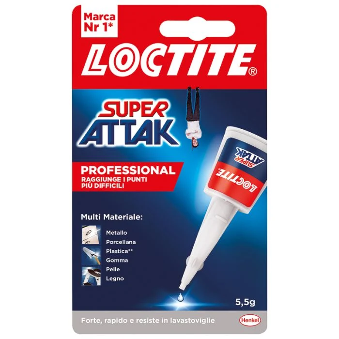 Supercolla Henkel Super Attack Precision 5 g Trasparente – 070410200