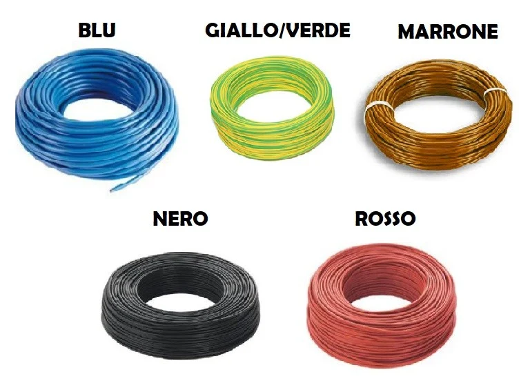 CAVO ELETTRICO UNIPOLARE SEZ. 1,5 FS17 VARI COLORI