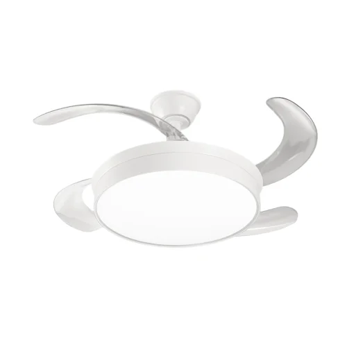 Ventilatore da Soffitto Perenz Open+ Bianco Motore DC Ø106cm con Pale a Scomparsa – 7165 B CT