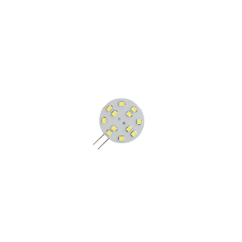 LAMPADINA LED BISPINA G4 CIRCOLARE 2W 12V 3000K LUCE CALDA