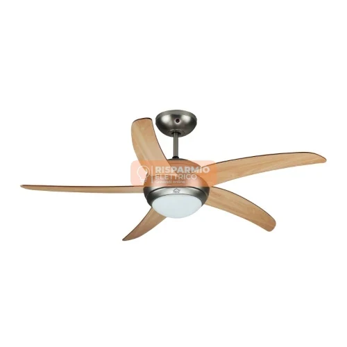 Ventilatore da Soffitto 5 Pale Ø130 cm con Luce e Telecomando – VECRD54TL