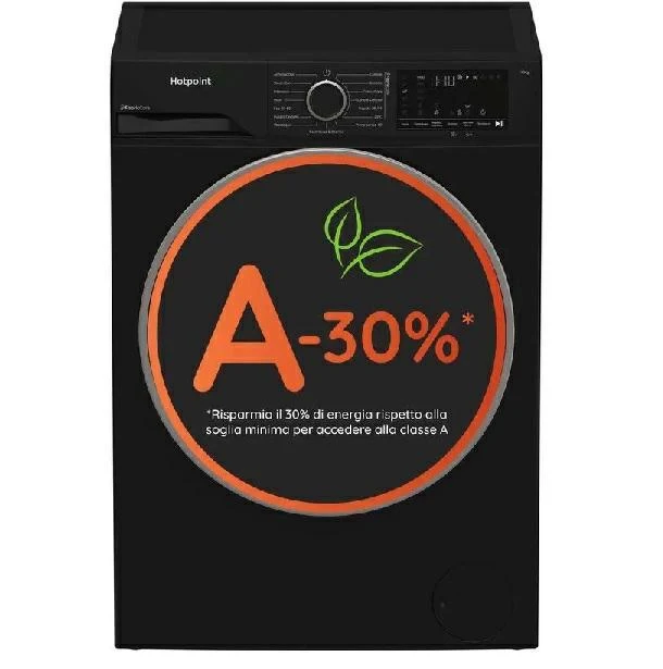 Hotpoint Lavatrice 10kg Inver/vap A-30% 1400giri Black Hb 103b Care It