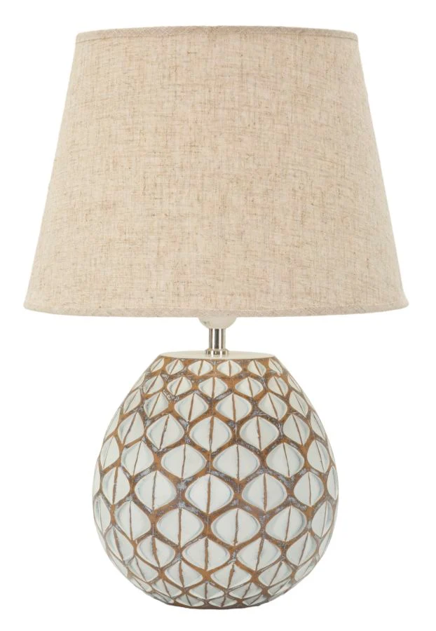 Lampada Da Tavolo Resina Tibet Cm Ø 35X52 Elegante Design