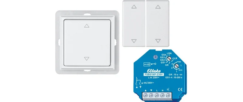 Eltako Starter-Kit Nr. 7 – Jalousieaktor – 230 V, 2000 VA, Unterputzmontage – für EnOcean