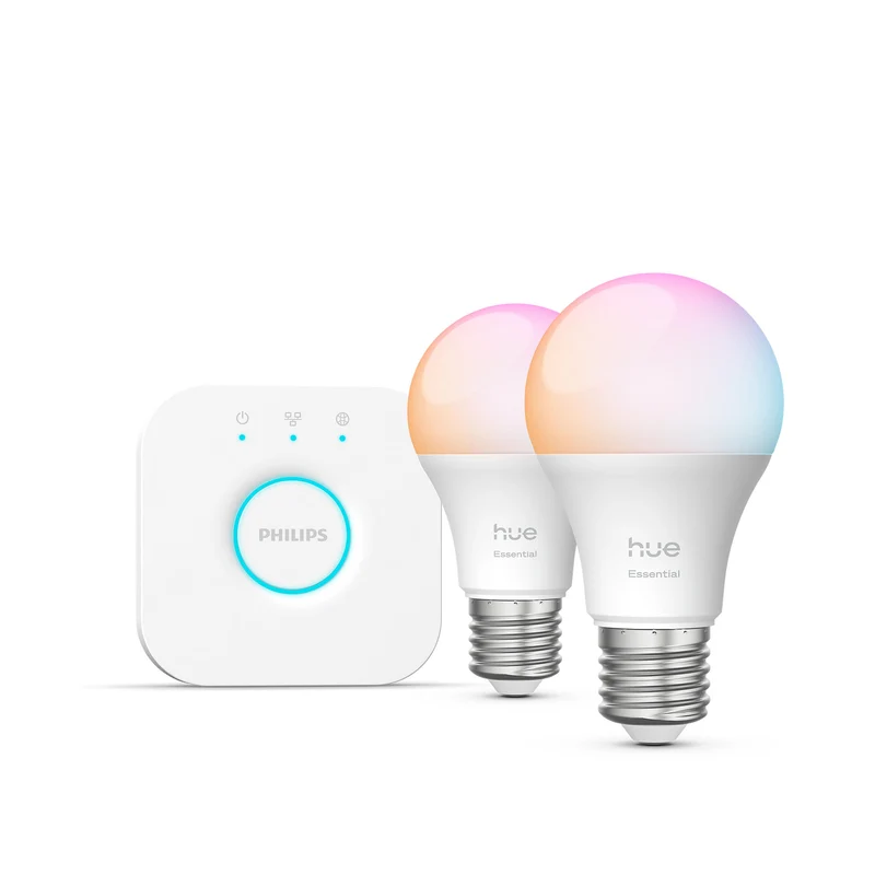 Philips Hue – Smart-Leuchtmittel – Mehrfarbig – für Amazon Alexa, Google Assistant, Apple HomeKit – 2er-Set