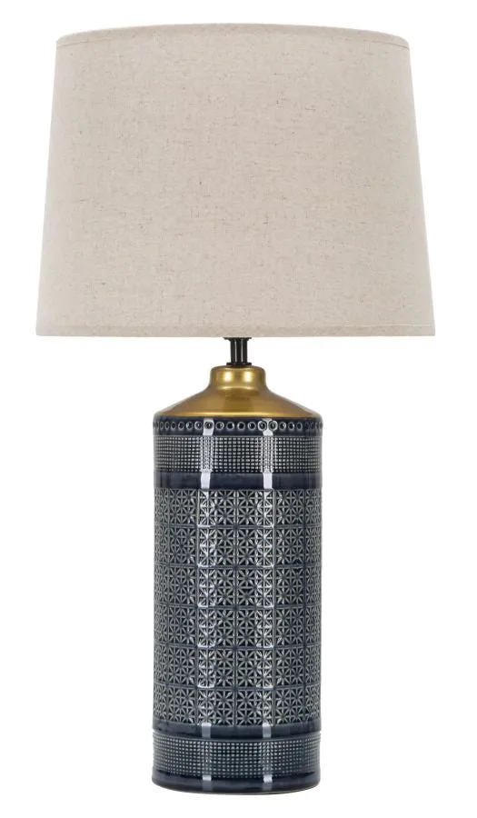 Lampada da Tavolo Eleganza Geometrica Dark ø 30x55 cm