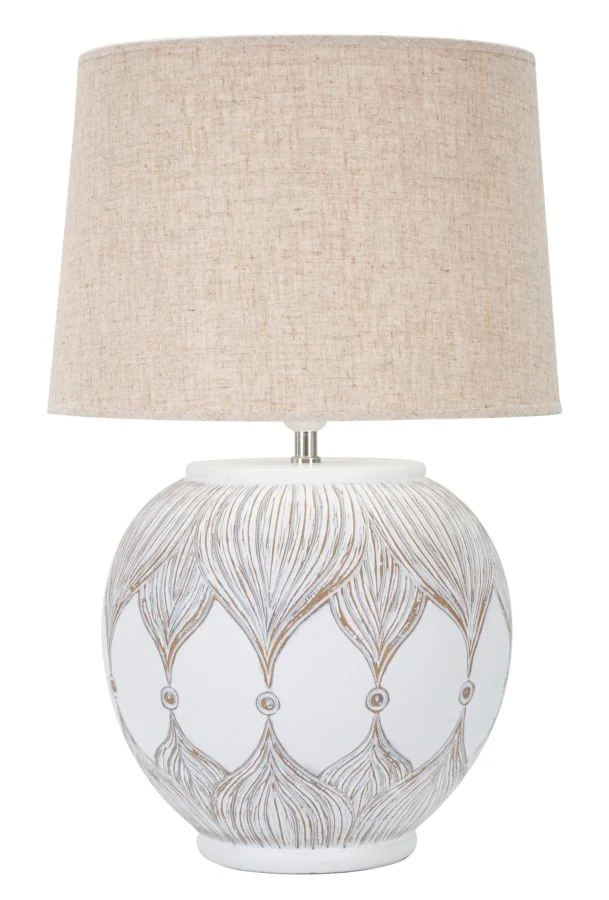Lampada da Tavolo in Resina "Atene" Ø 38 cm, Altezza 59 cm