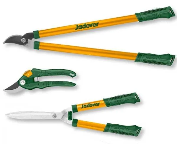 Set 3 Cesoie da Giardino Jadver: Forbice 20cm, Cesoia 55cm, Tronchese 69cm