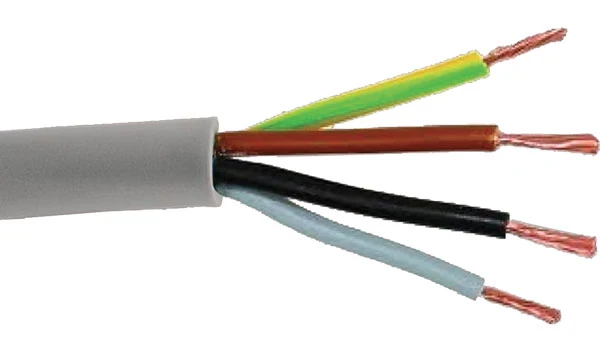 Cavo quadripolare 4x1,5 mm² grigio – Bobina 100m per impianti elettrici