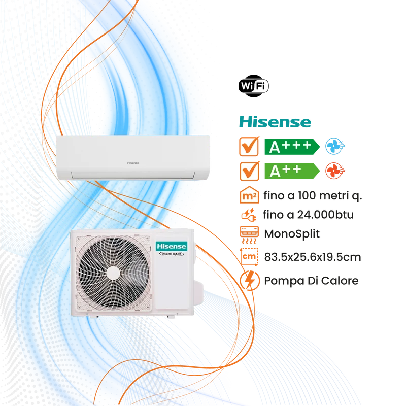 Climatizzatore Hisense Energy Ultra Inverter R-32 WiFi
