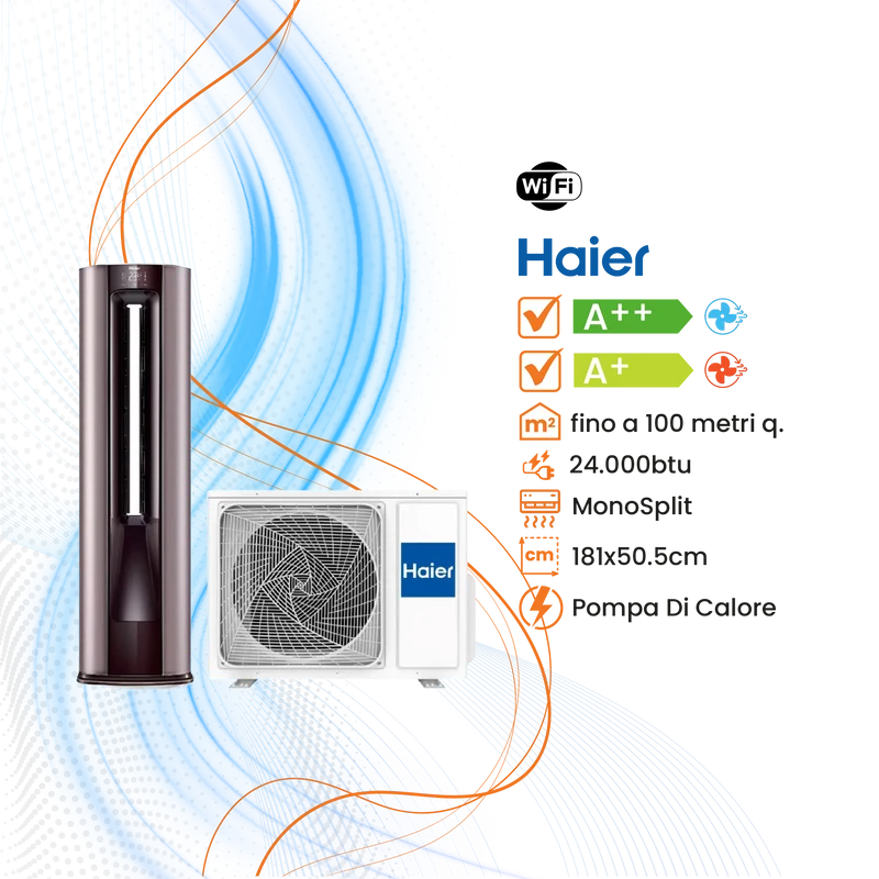 Climatizzatore Haier Colonna Inverter R-32 WiFi