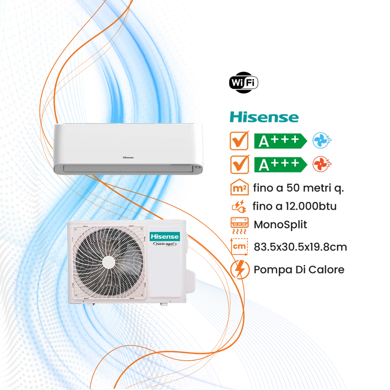 Climatizzatore Hisense Energy Pro Plus Inverter R-32 WiFi