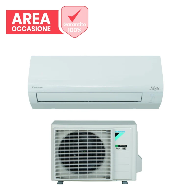 AREA OCCASIONI 1401 Climatizzatore Condizionatore Daikin Inverter serie SIESTA ATXF-F 12000 Btu ATXF35F + ARXF35F R-32 Wi-Fi Integrato Classe A++/A+