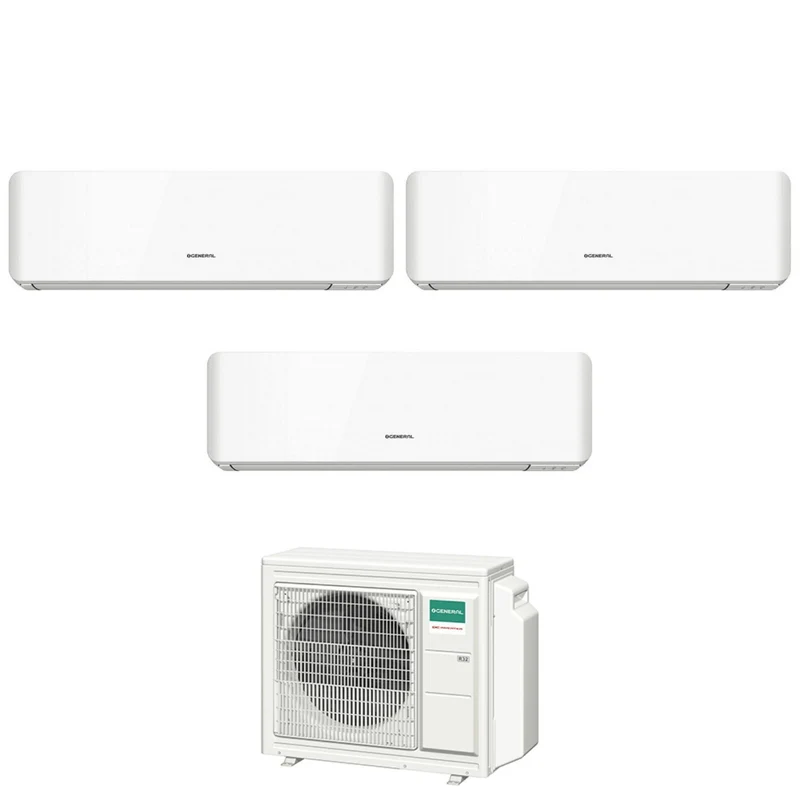 Condizionatore Trial Split General Fujitsu Standard KM 7+12+12 con AOHG24KBTA3 R-32 Wi-Fi Integrato