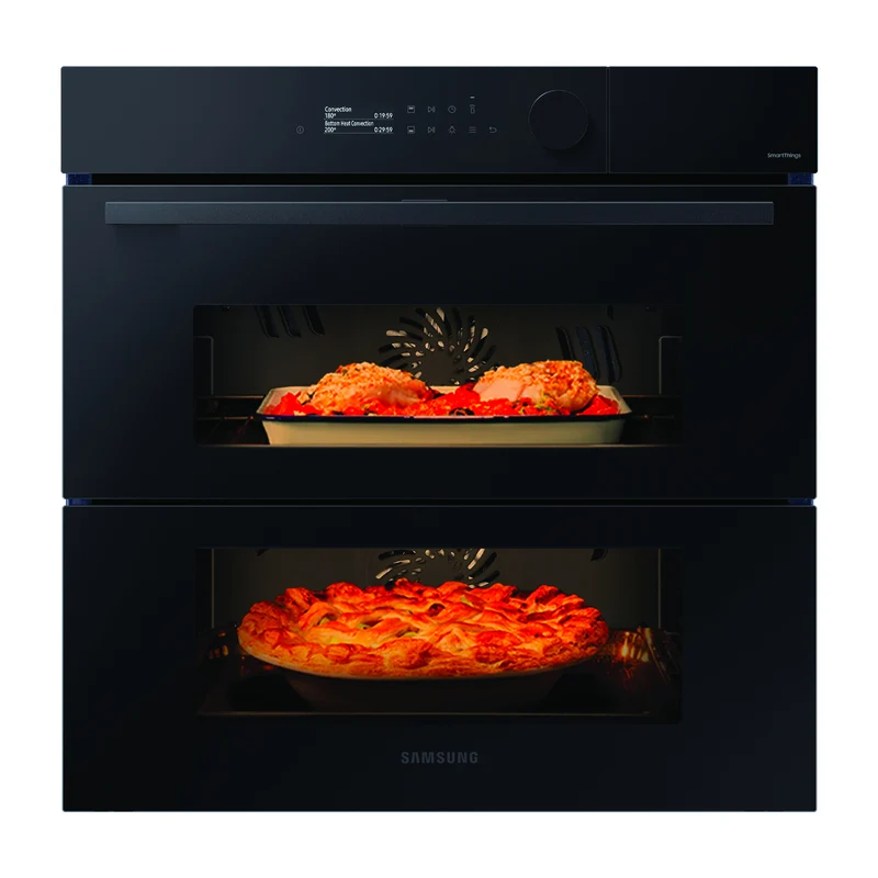 Forno a Vapore Da Incasso Samsung Dual Cook Flex™ Serie 5 NV7B5760WBK 76L Classe A+ Vetro Nero