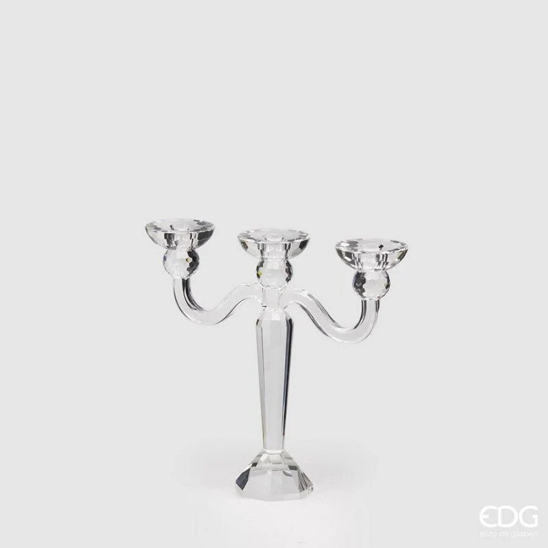 Portacandela Cristallo con 3 bracci | EDG