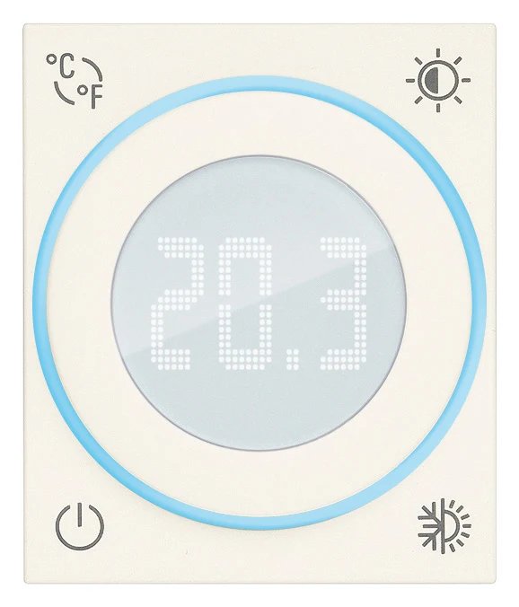Termostato a Rotella IoT Vimar Linea Bianco/Canapa/Nero da Incasso – 30810