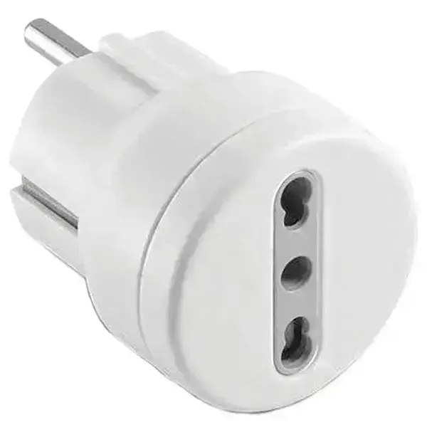 Adattatore 10/16a-schuko bianco