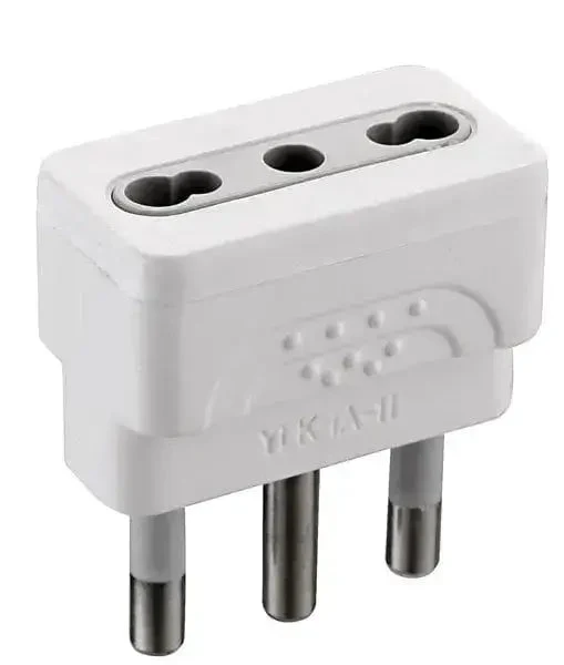 Adattatore 16a/bipasso bianco