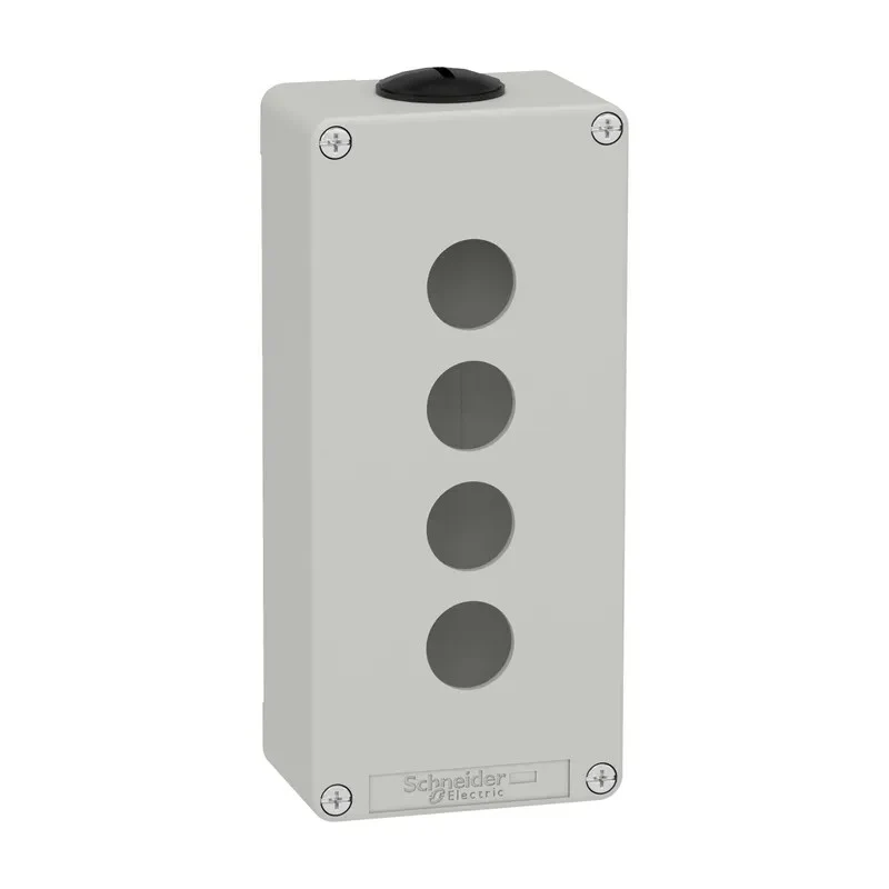 SCHNEIDER XAPD3204 - Pulsantiera Vuota Harmony XAP 4 Fori 22mm Zinco Grigia