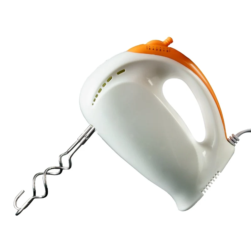 Sbattitore 200 Watt 5 Velocità Turbo Con Base Piatta Arancio MIC305A