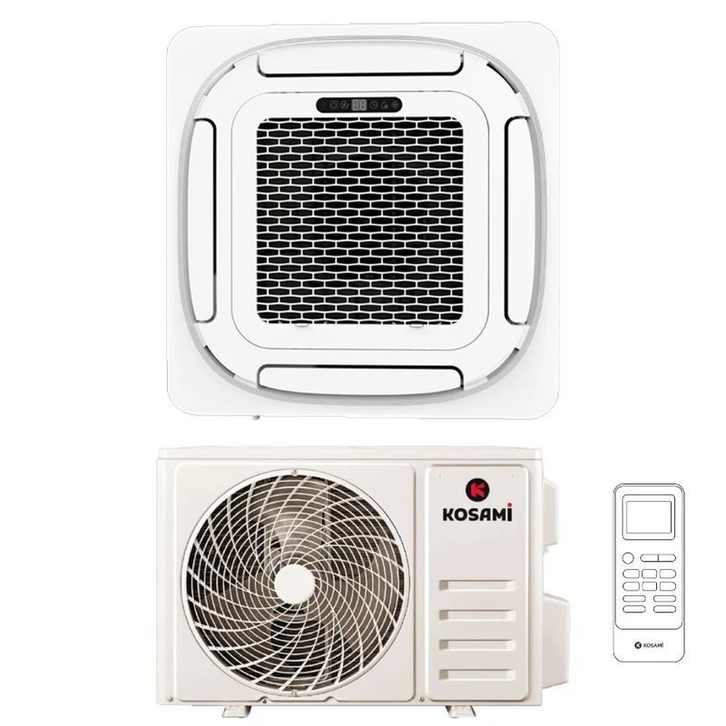 Condizionatore a Cassetta Kosami 9000 Btu R-32 Wi-Fi Integrato con Griglia e Telecomando