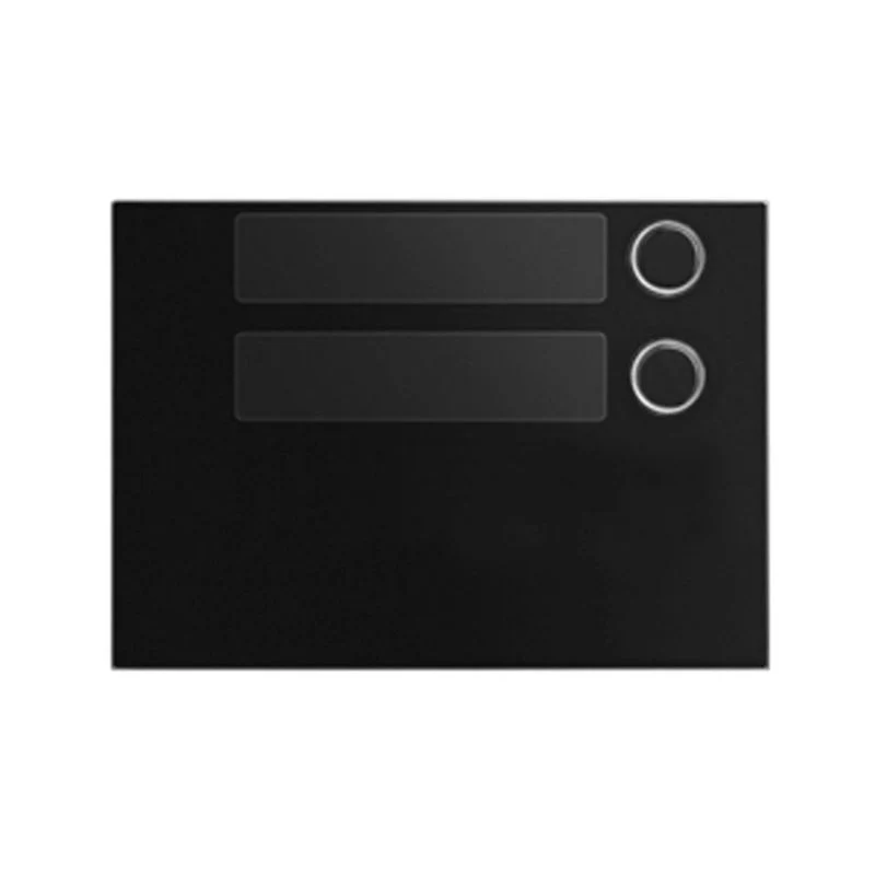 URMET 1168/12 - Frontalino Urmet Alpha 2 Pulsanti Nero