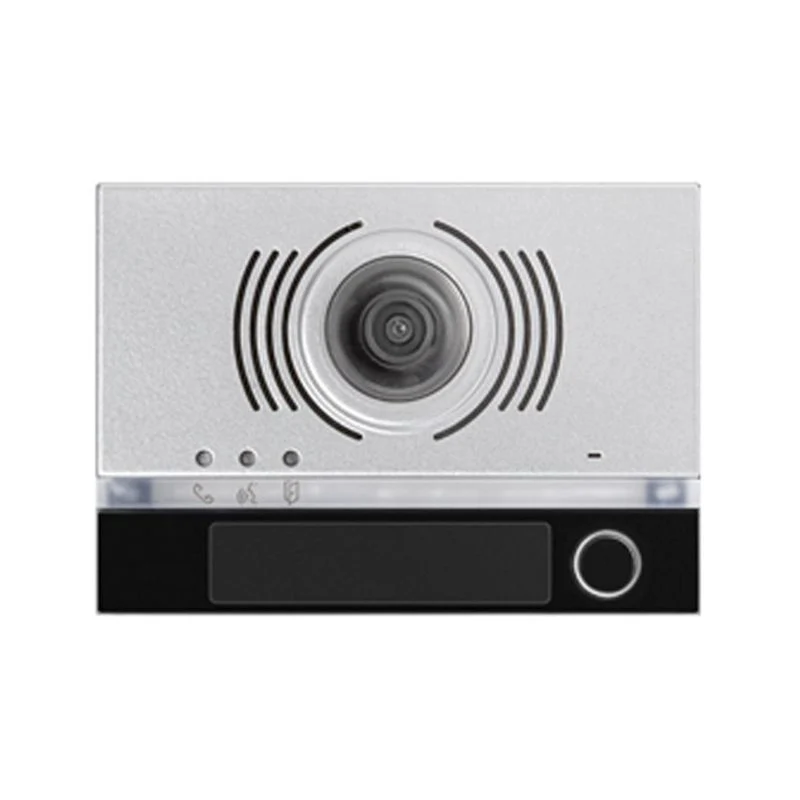 URMET 1168/141 - Frontalino Urmet Alpha Video Per Posto Esterno Con 1 Pulsante Nero