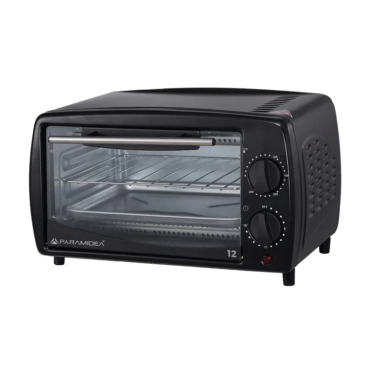 PYRAMIDEA Forno Elettrico Capacità 12 Litri 650 Watt con Timer Colore Nero