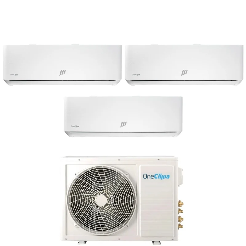 Condizionatore Trial Split OneClima Ultra 9+9+9 con MLT27x3/Y24 R-32 Wi-Fi Integrato Pannello Telato