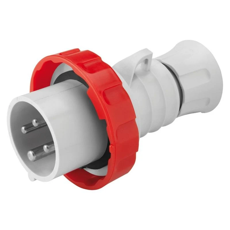 GEWISS GW60041H - Spina Mobile HP IP67 3P+T 32A 400V 6H Rosso CEE Vite