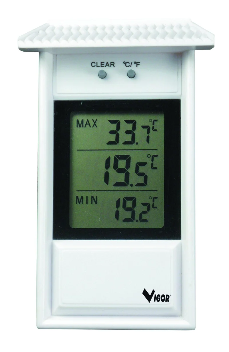TERMOMETRI DA PARETE VIGOR KLEE ELECTRONIC 8X3X13,2CM