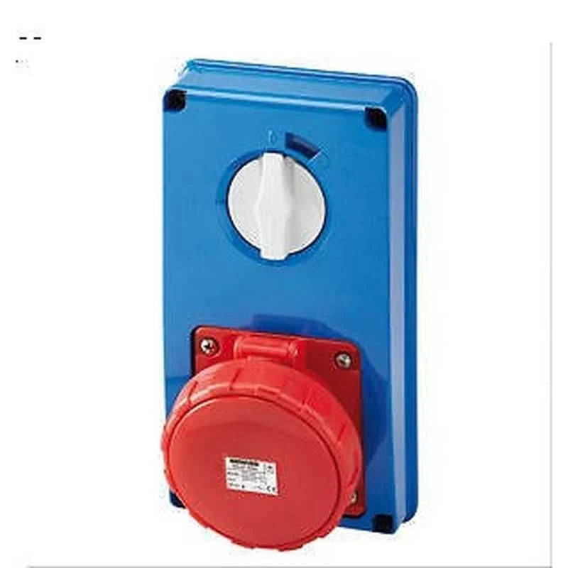 GEWISS GW66320N - Presa fissa interbloccata verticale IP67 S.F.3P+N+T 32A 400V 6H SBF