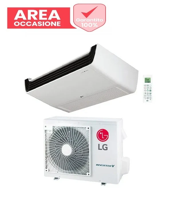 AREA OCCASIONE 5038 Condizionatore a Soffitto LG Compact 18000 Btu UV18F + UUA1 R-32 Wi-Fi Optional con Telecomando