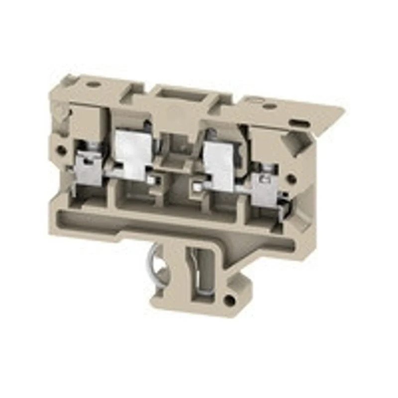 WEIDMULLER WEI0376760000 - Morsetto componibile portafusibile, collegamento a vite, beige/giallo, 4 mm², 500 V, 2 collegamenti, 1 piano, TS 32, V-2, PA 6, ASK 1.