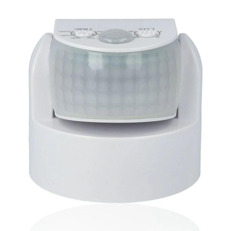 Rilevatore di presenza ad infrarossi da parete IP65 180°/360° - Bianco