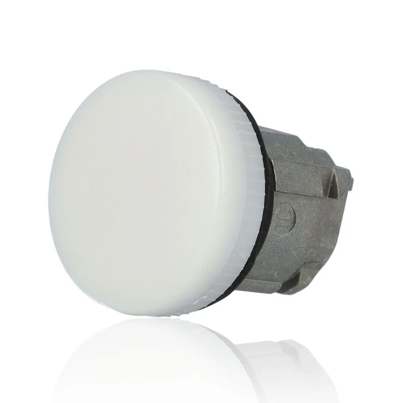 SCHNEIDER ZB4BV01 - Testa lampada spia Ø22 gemme lisce bianche