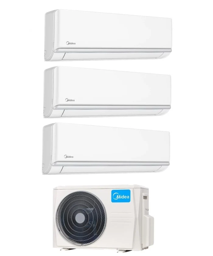Condizionatore Trial Split Midea Elegance 9+12+12 con M3OA-27HFN8-Q R-32 Wi-Fi Optional