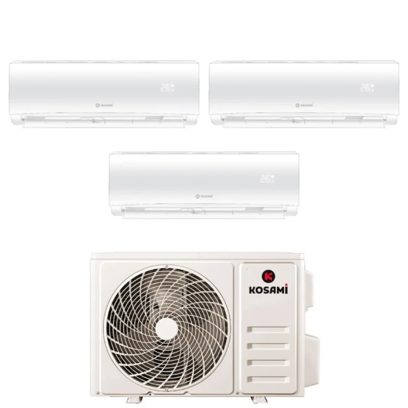 Condizionatore Trial Split Kosami Paros White 9+18+18 con 42-5 R-32 Wi-Fi Integrato