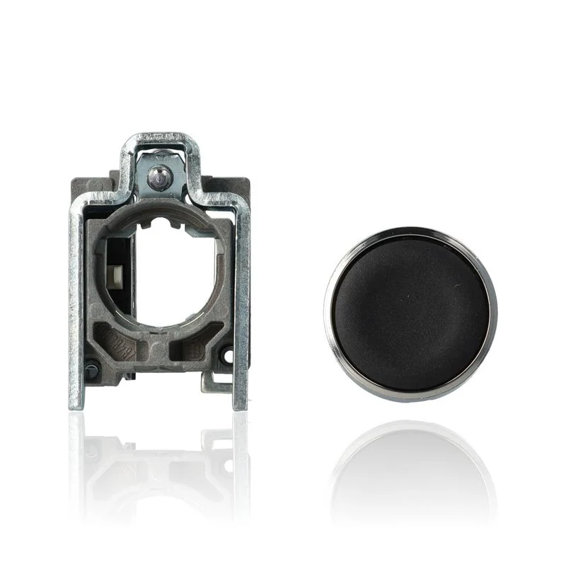 SCHNEIDER XB4BA21 - Pulsante Completo Harmony XB4 22mm Nero Impulso 1NA