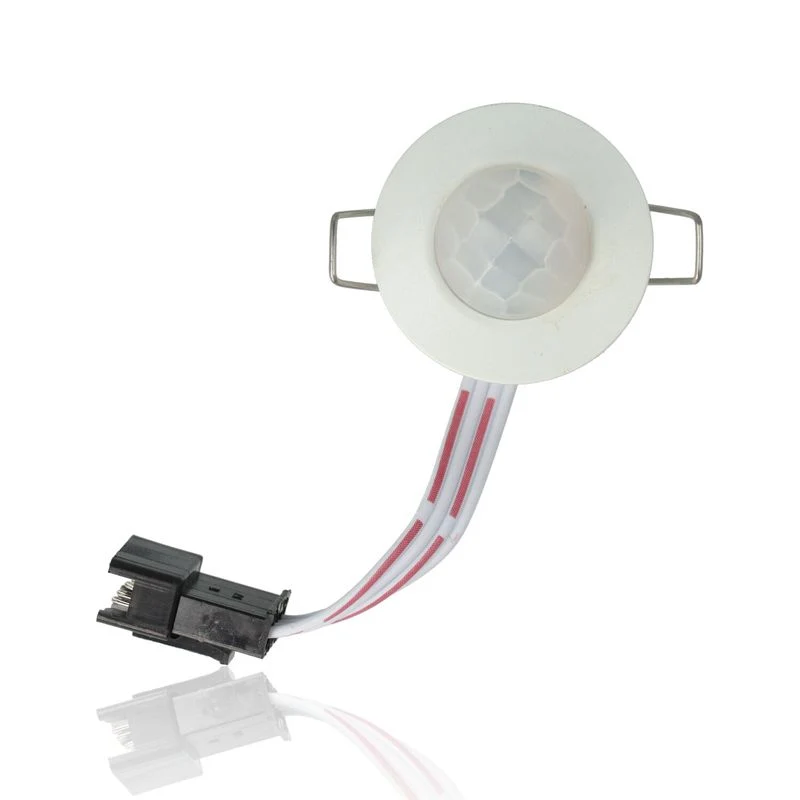 Mini rilevatore ad infrarossi da incasso, 1m di cavo, ⌀30mm