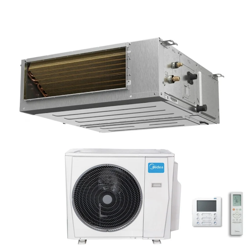 Condizionatore Canalizzato Midea A7 9000 Btu MTJ-09HWFNX(GA) R-32 Wi-Fi Integrato con Telecomando e Comando a Filo